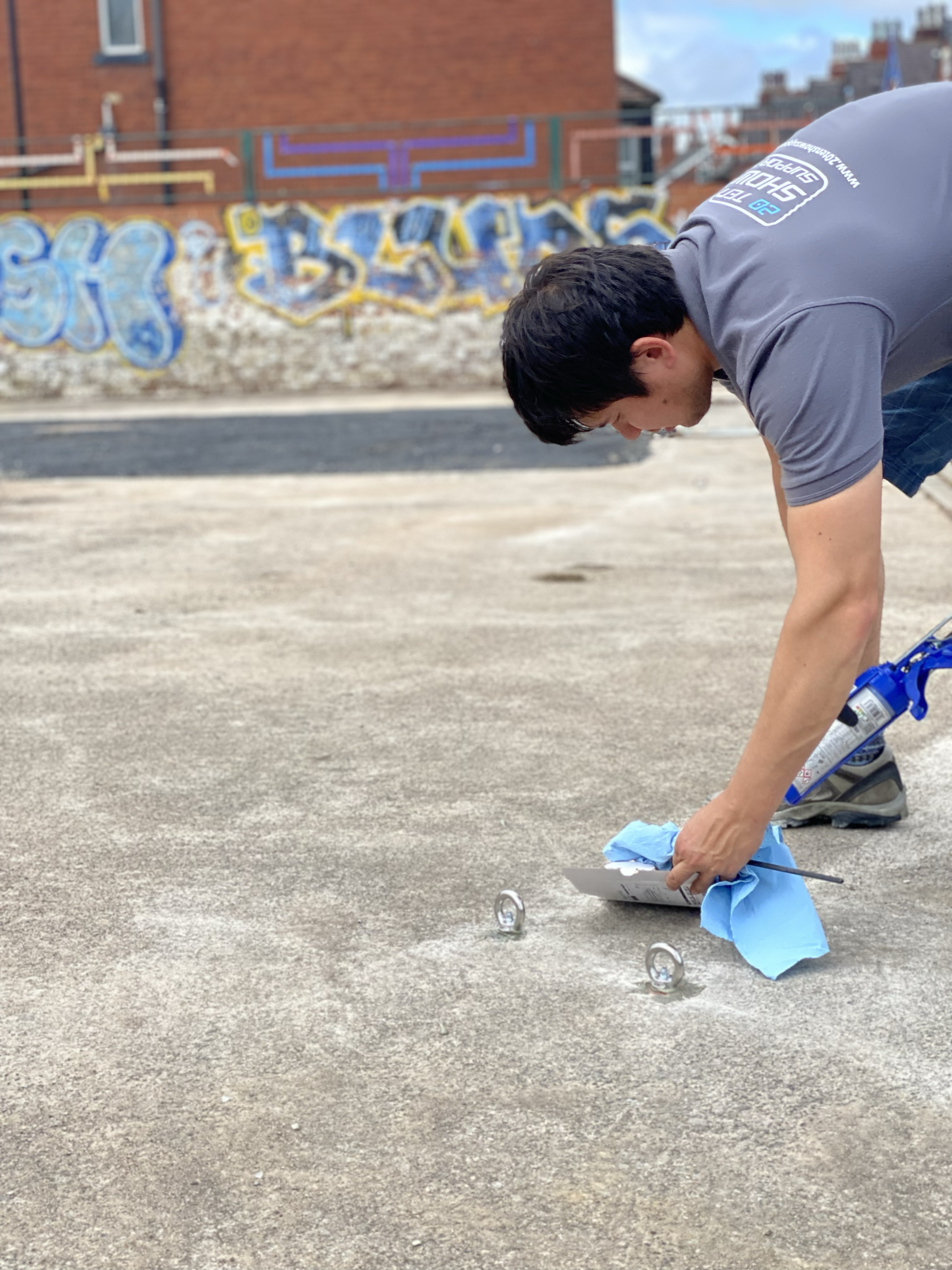 chem fix anchors stretch tent chem fix anchors installed pull testing leeds eye bolts LOLER