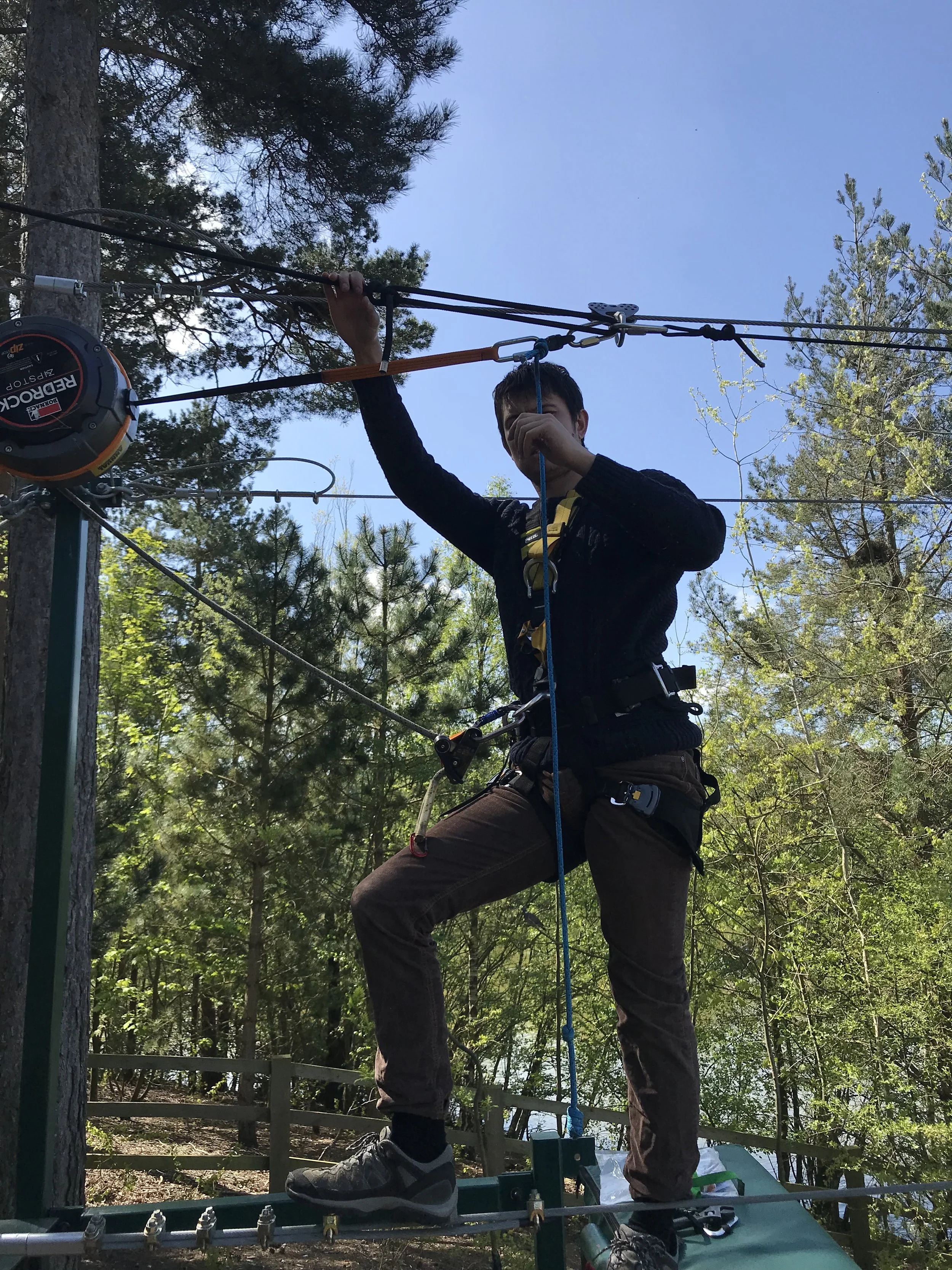 zip stop installation Yorkshire tru blu leeds zip world outdoor adventure structures zipline installers head rush technologies uk installations