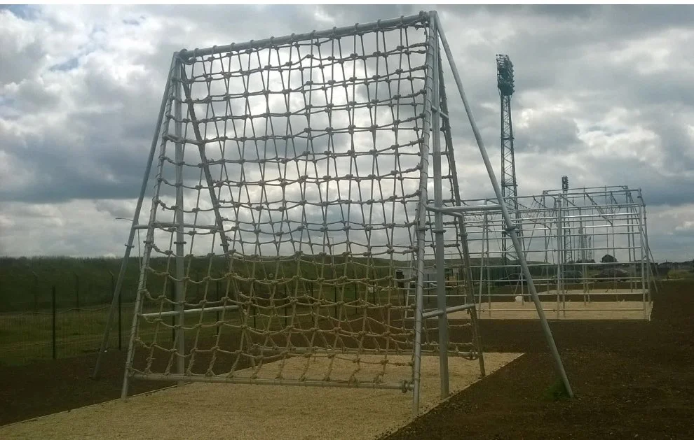 high ropes courses based in leeds West Yorkshire wire rope playground installation adventure course leeds assault courses biplane go ape outdoor adventure Hangfast Entre prises south west play climbing wall tru blu clip and climb truss installation 
