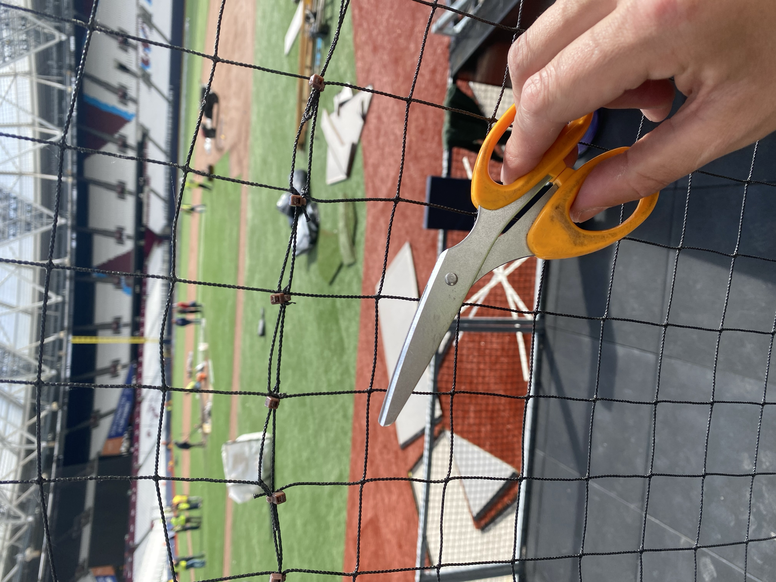 batting net installation 