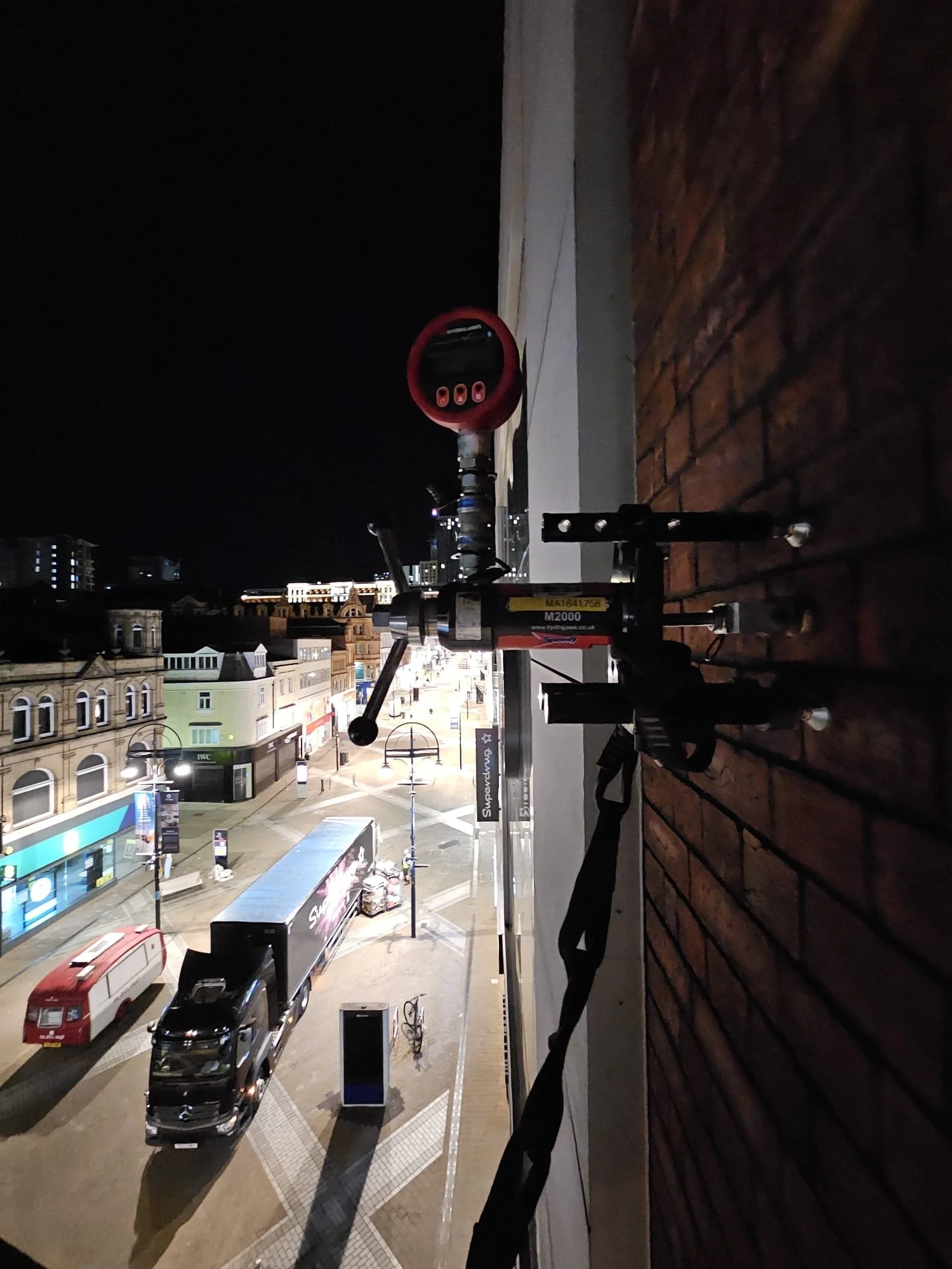 anchor pull testing in leeds city centre decorative displays Christmas lights leeds installations 