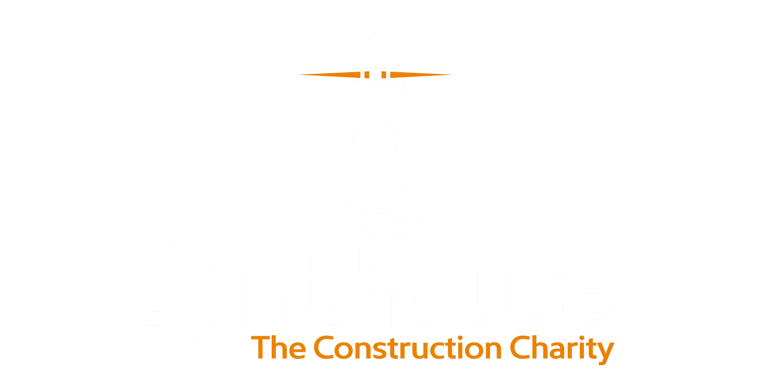 Lighthouse logo with a lighthouse illustration and the text 'lighthouse' and 'The Construction Charity' below.