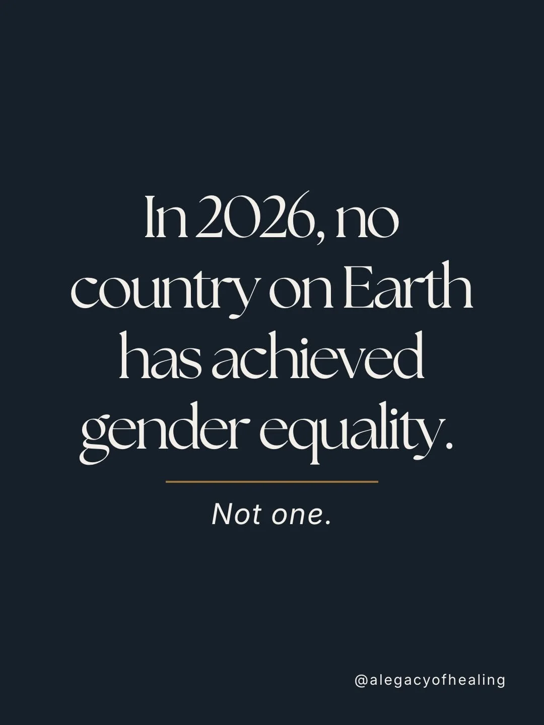 International Women&rsquo;s Day is a moment to celebrate progress. 

But it&rsquo;s also a moment to sit with how far we still have to go.

These facts in these slides aren&rsquo;t just distant statistics. They show up in our relationships, our bodie