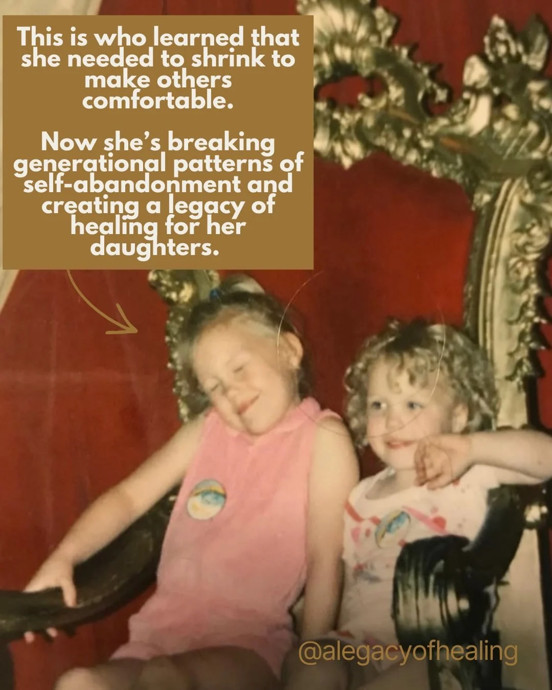 As a child, I learned to suppress my emotions and needs. I internalized a belief that my value came from how well I took care of others. 

I learned to shrink. 
I learned to make myself invisible because being unseen kept me safe. 

But shrinking com