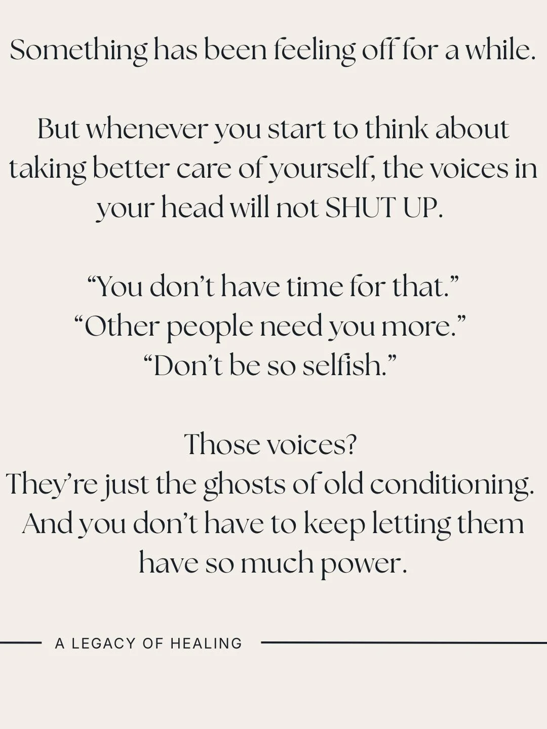 That feeling that something is off but you can&rsquo;t quite put your finger on it? That&rsquo;s your inner wisdom trying to get your attention. 

The beliefs that have been running your life in the background &mdash; the ones you didn&rsquo;t choose