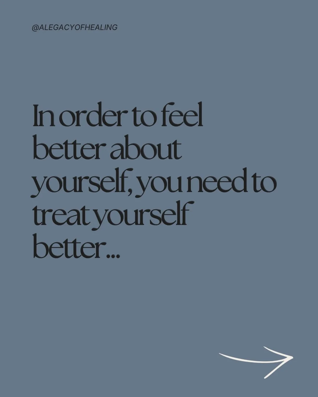 You can&rsquo;t treat yourself better until you believe you&rsquo;re worthy of it.
You can&rsquo;t believe you&rsquo;re worthy until you deconstruct the beliefs that told you otherwise.
You can&rsquo;t deconstruct those beliefs without a safe place a