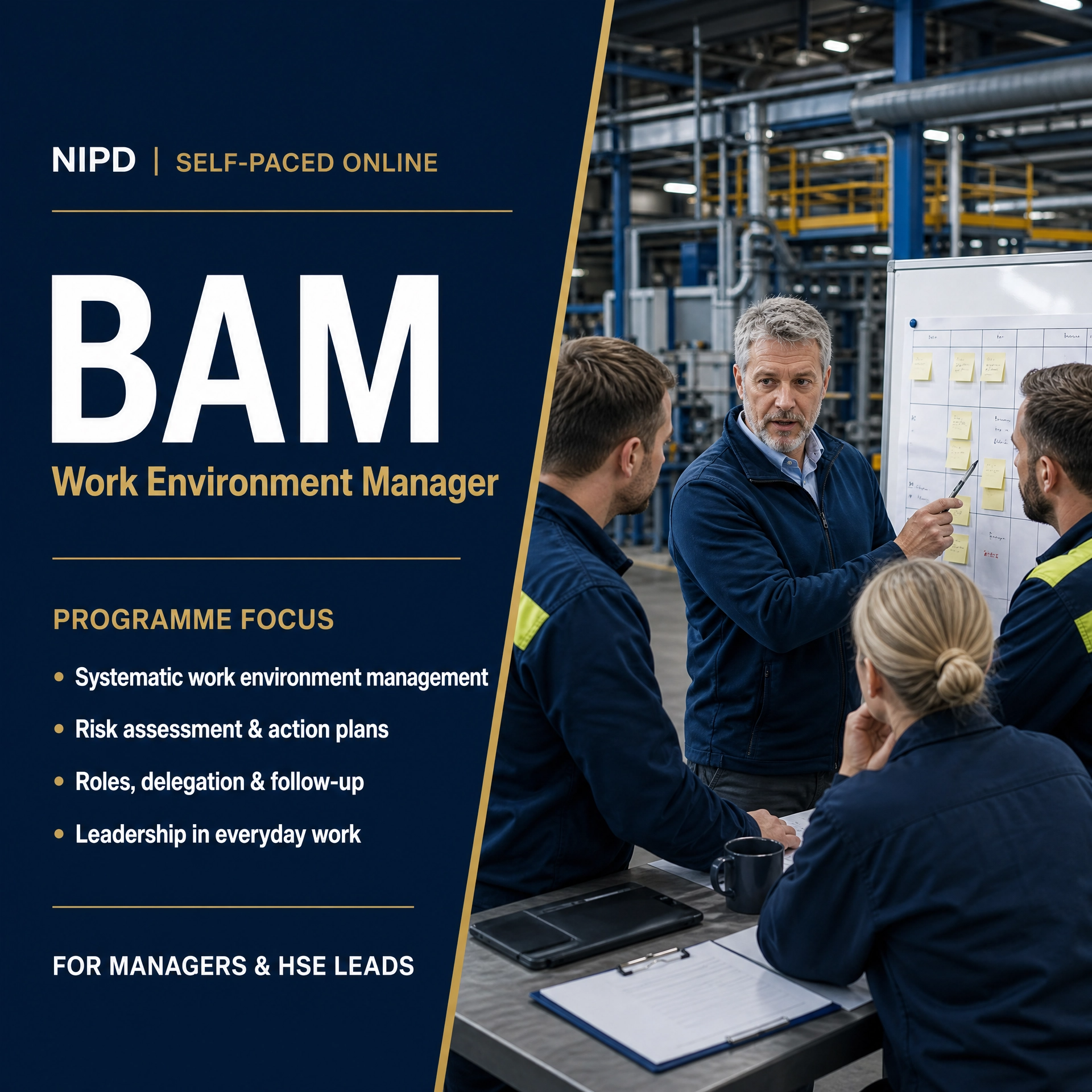 BAM – Better Work Environment (Bättre Arbetsmiljö) | Online Certification