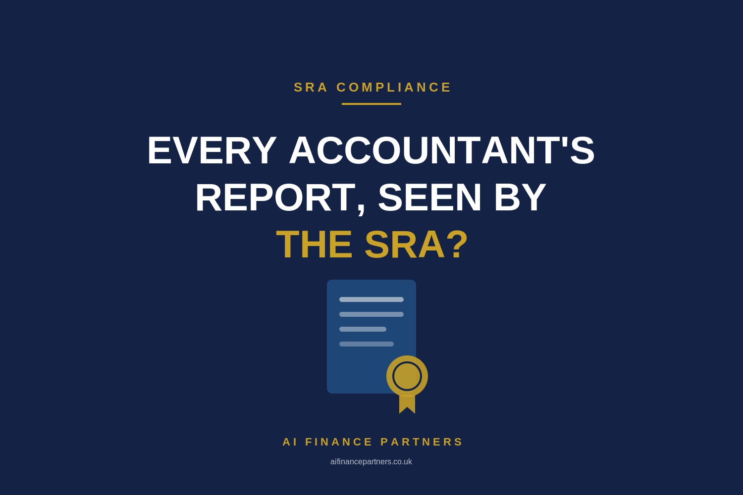 Will every law firm have to submit its accountant’s report to the SRA?