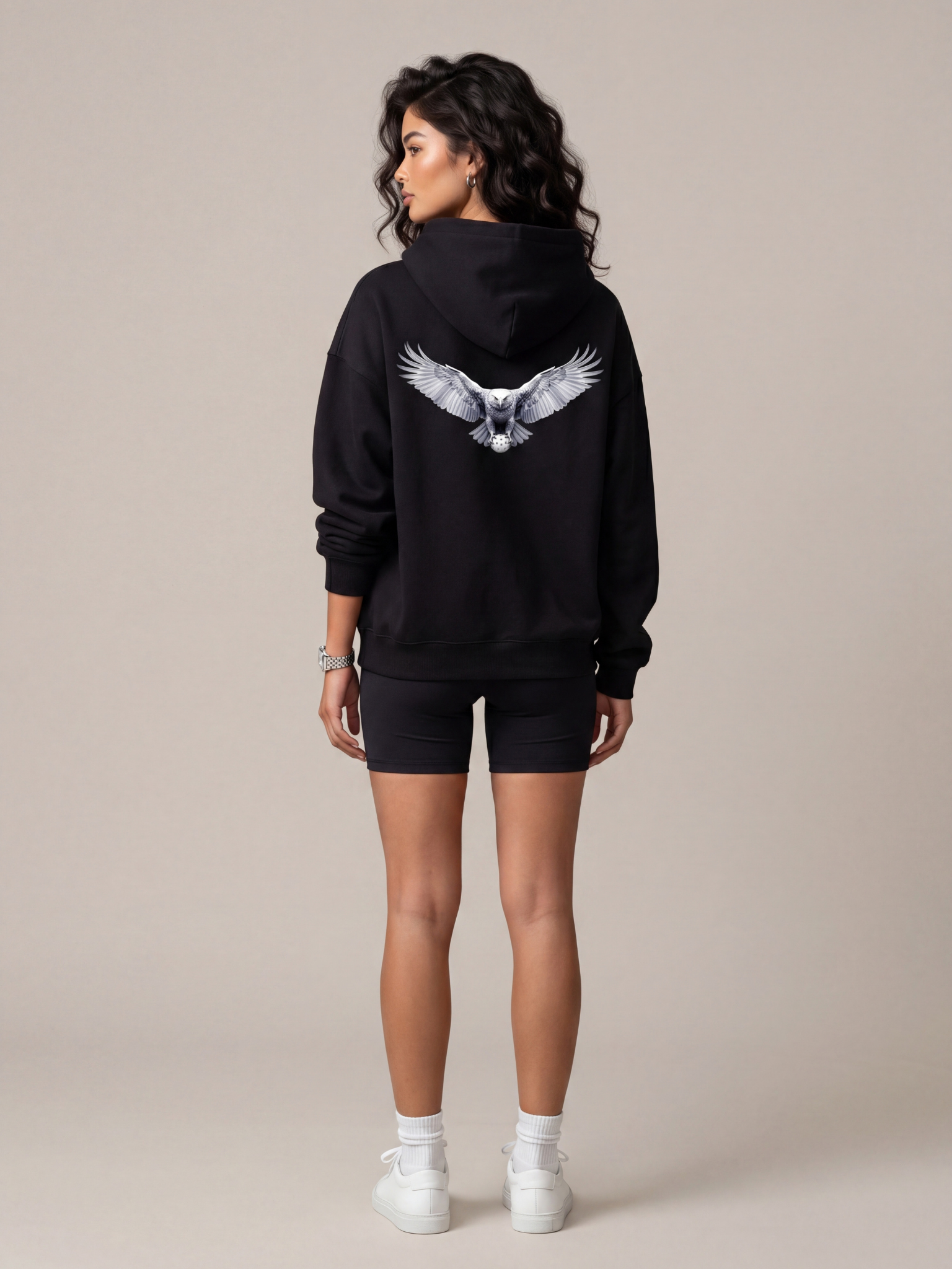 womens-luxury-black-eagle-pickleball-hoodie-private-flight-editorial-back-view.png