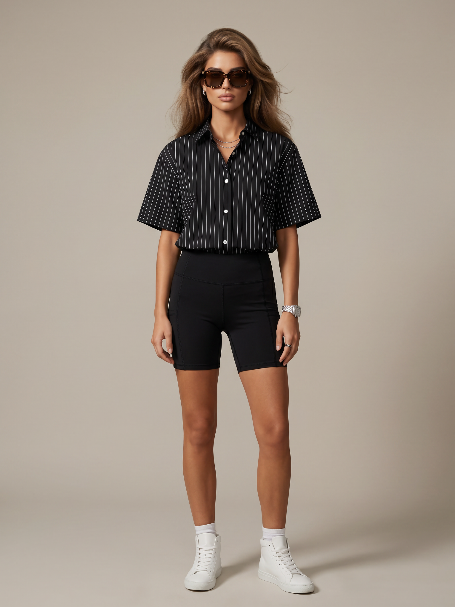 Women's High-Waisted Biker Shorts