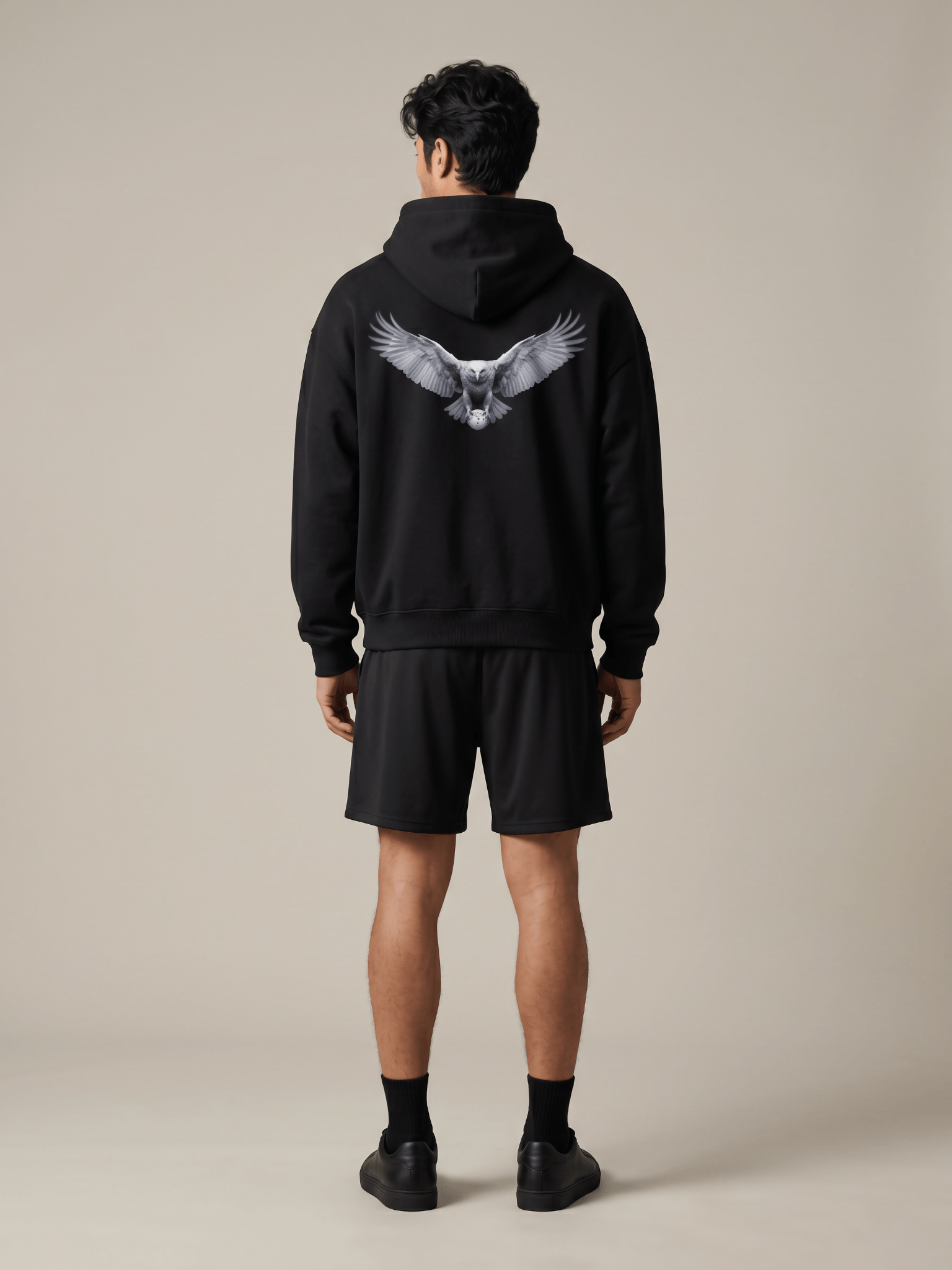 mens-luxury-black-eagle-pickleball-hoodie-private-flight-editorial-back-view.png