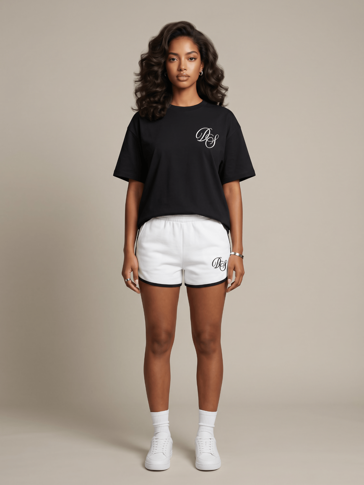 womens-black-ds-monogram-tee-white-shorts-luxury-pickleball-set-editorial.png