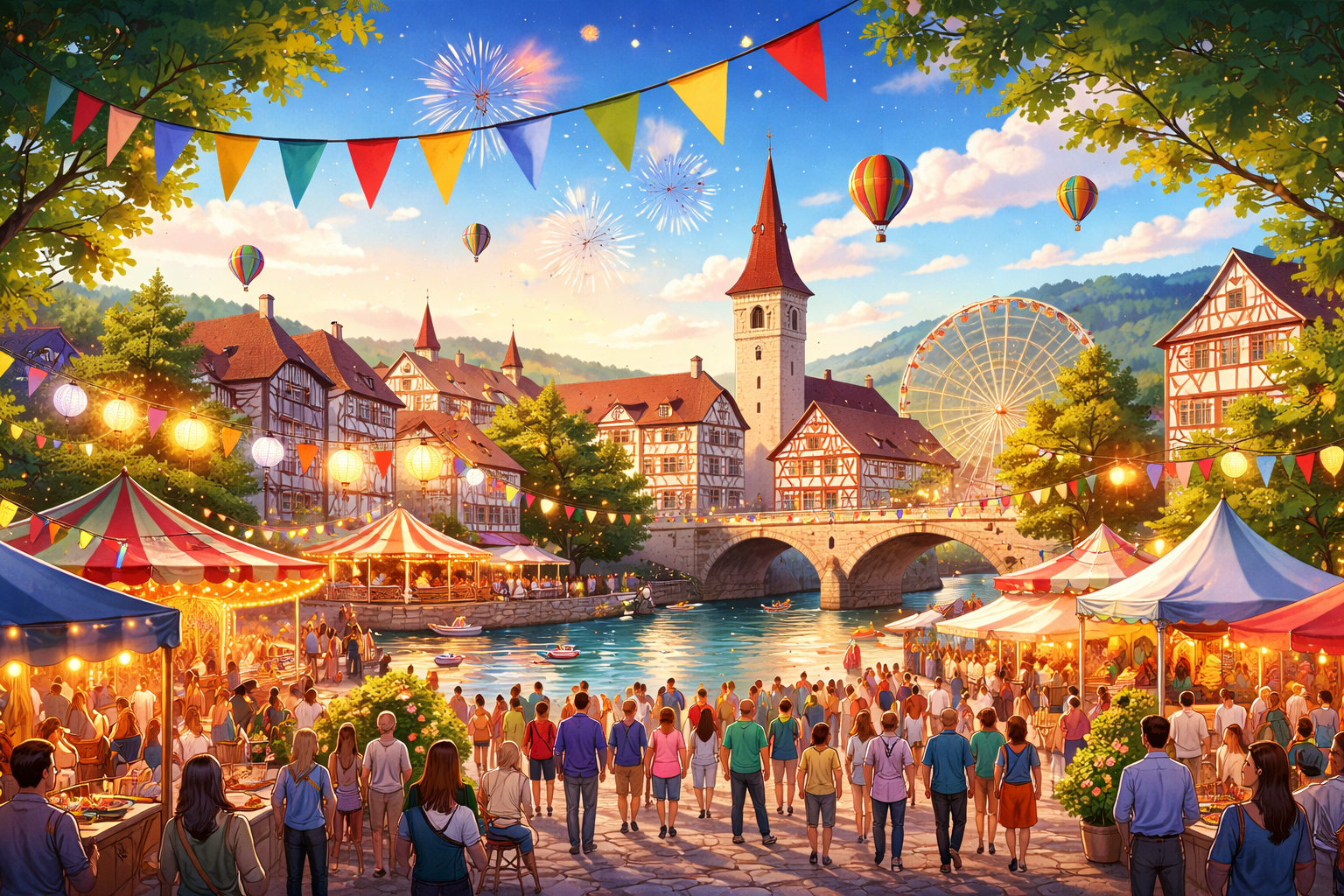Gemeinsam feiern am Stadtfest Brugg
