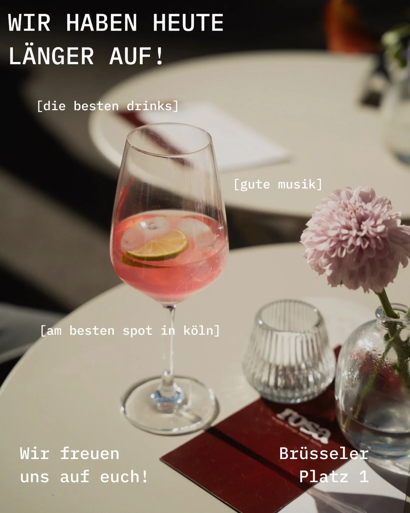 Morgen ist Feiertag und deswegen machen wir heute Abend mal l&auml;nger 🍾! 
Kommt gerne rum und genie&szlig;t den Abend mit uns. 

Morgen sind wir nat&uuml;rlich trotzdem f&uuml;r euch da, falls ihr einen Kater-Kaffee braucht, oder aber den Tag morg