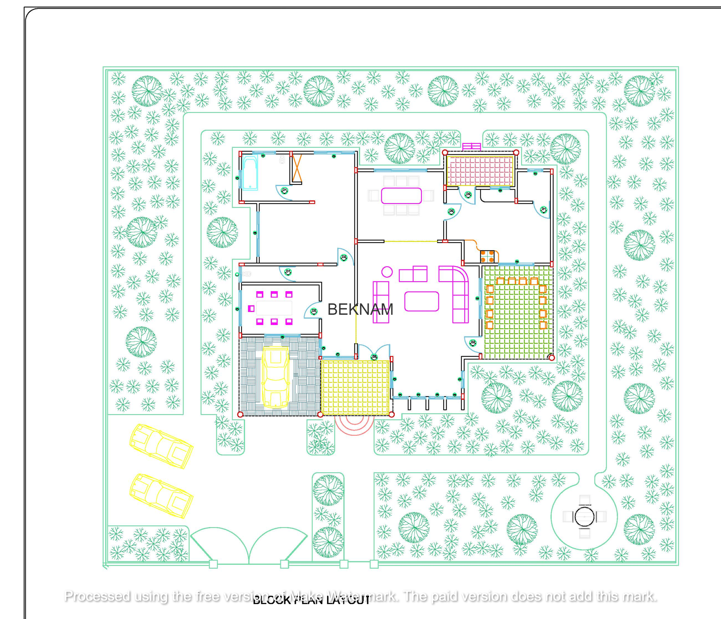 1-storey 5 bedroom plan