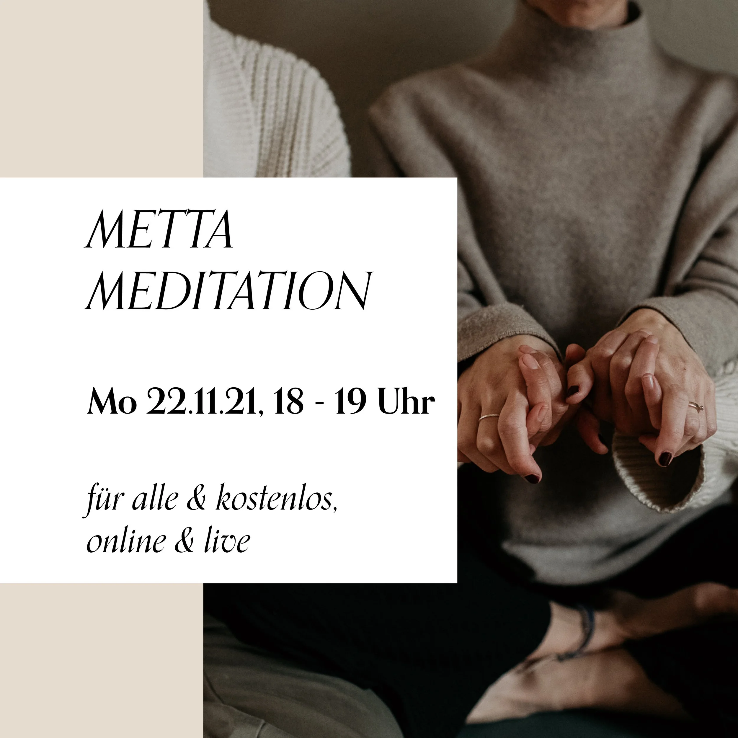 Kostenlose Metta Meditation &amp; YOGAREI Update vom 22.11.21
