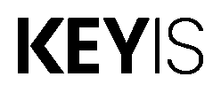 Illustration of a black cat with yellow eyes sitting on a crescent moon in a night sky with clouds and stars.