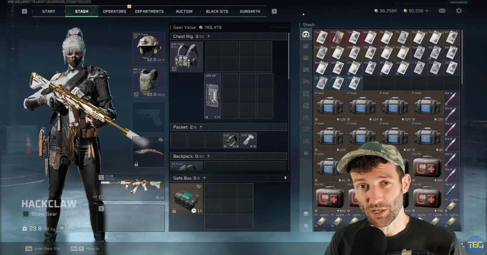 Delta Force Black Site Work Bench crafting gold ammo