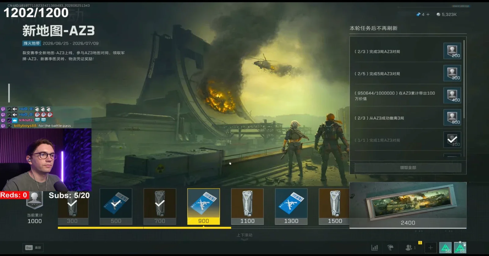 Two players riding a hacked tank to mobile extract point in AZ-3