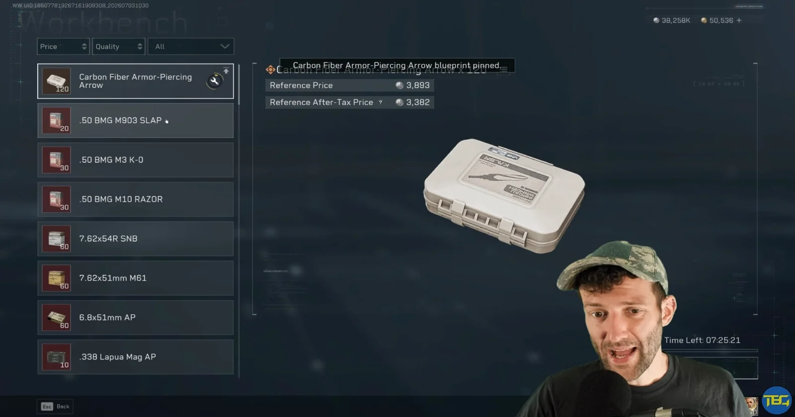 Delta Force auction house gold 5.45 ammo price chart