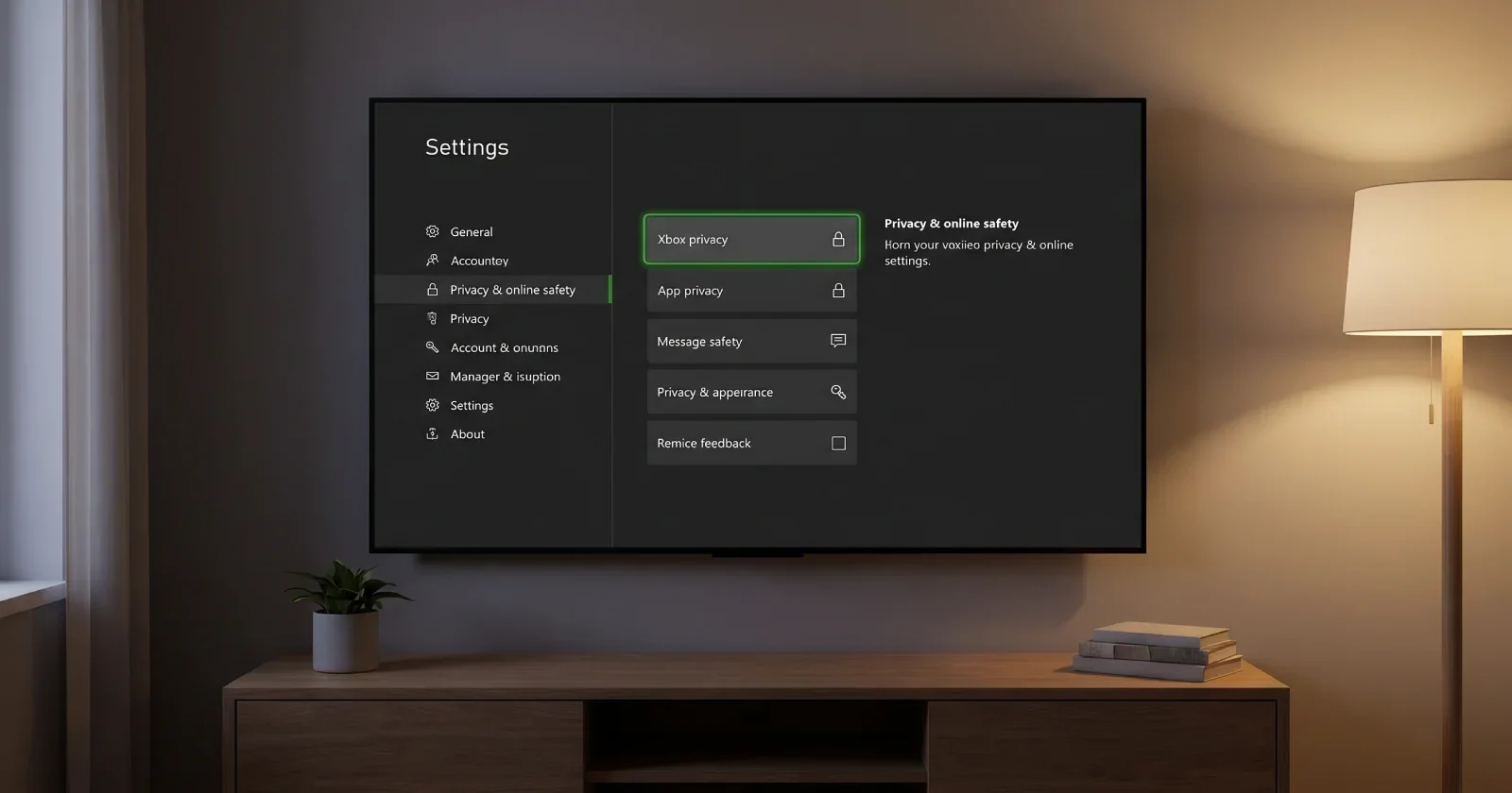 Xbox settings