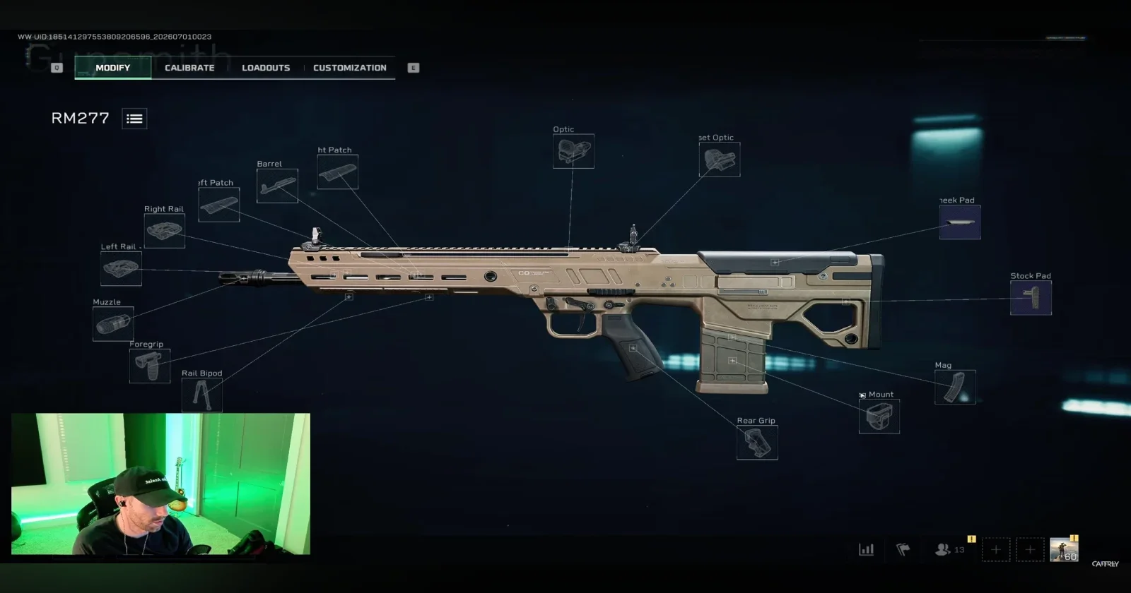 RM277 long barrel and recon optic build for 100m engagements