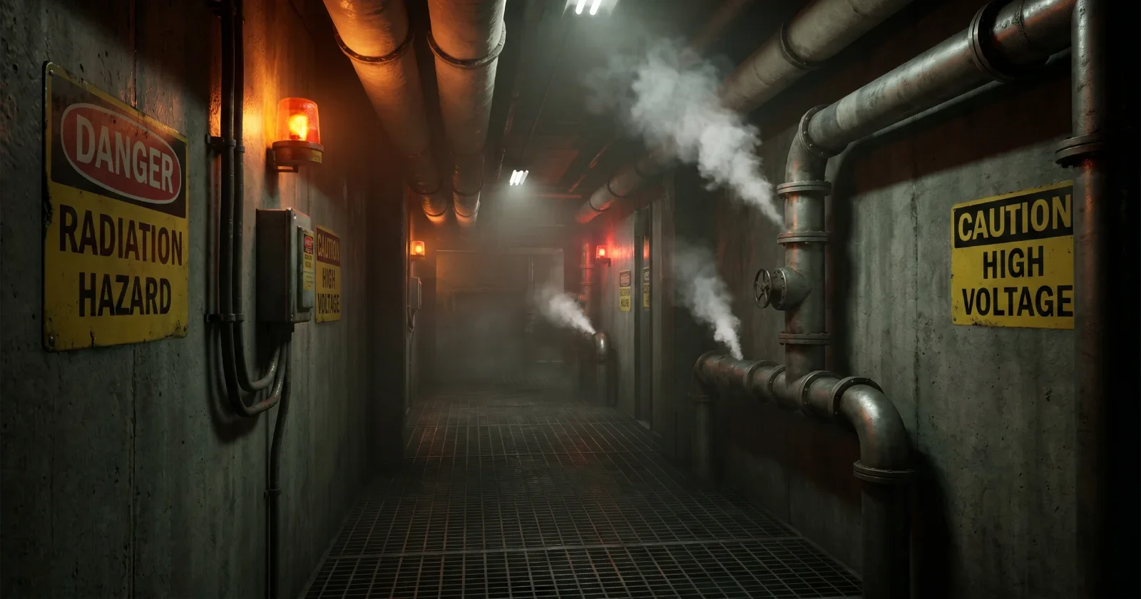 nuclear plant corridor
