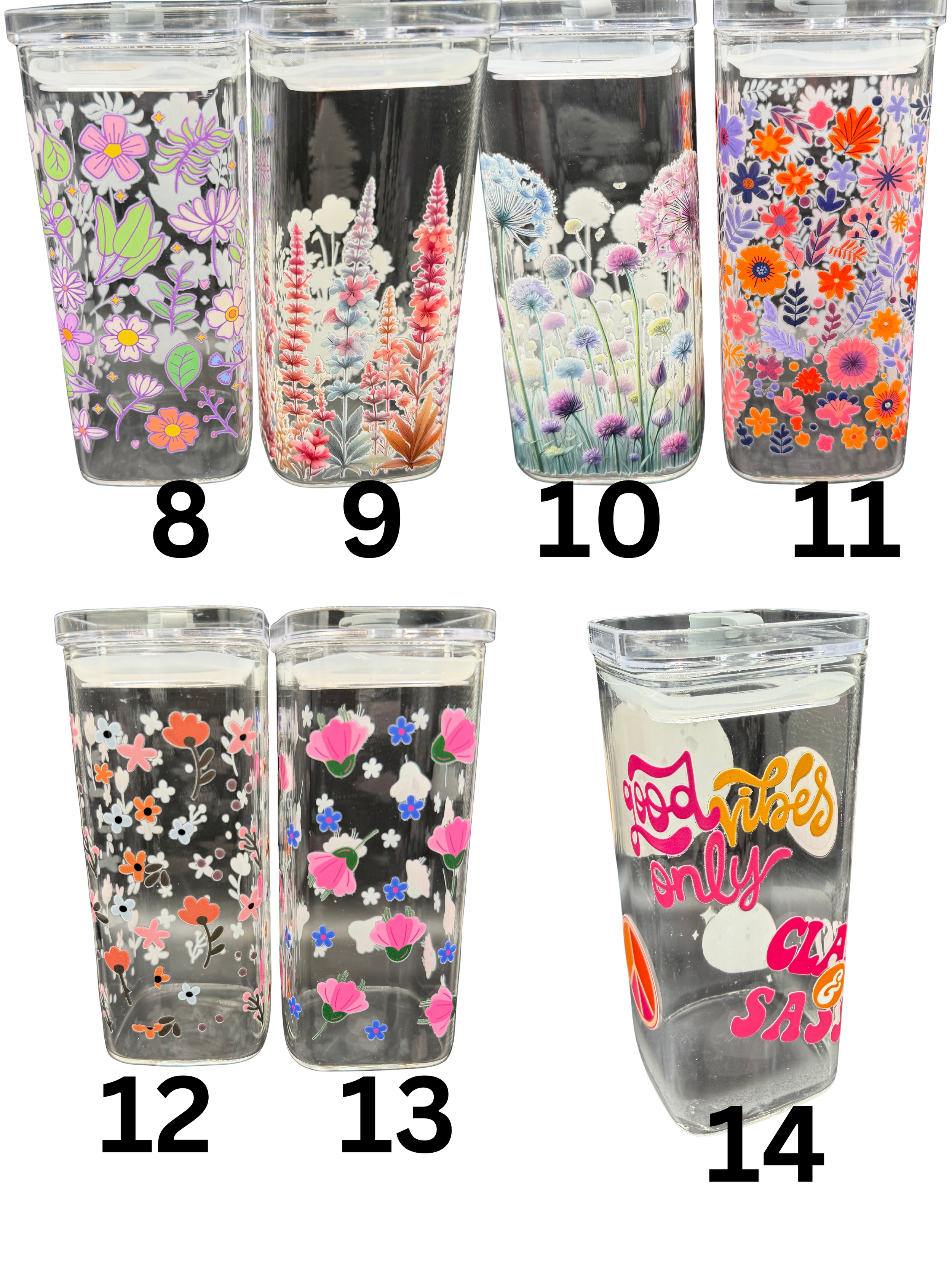 Square Glass Tumbler  - 12 oz.