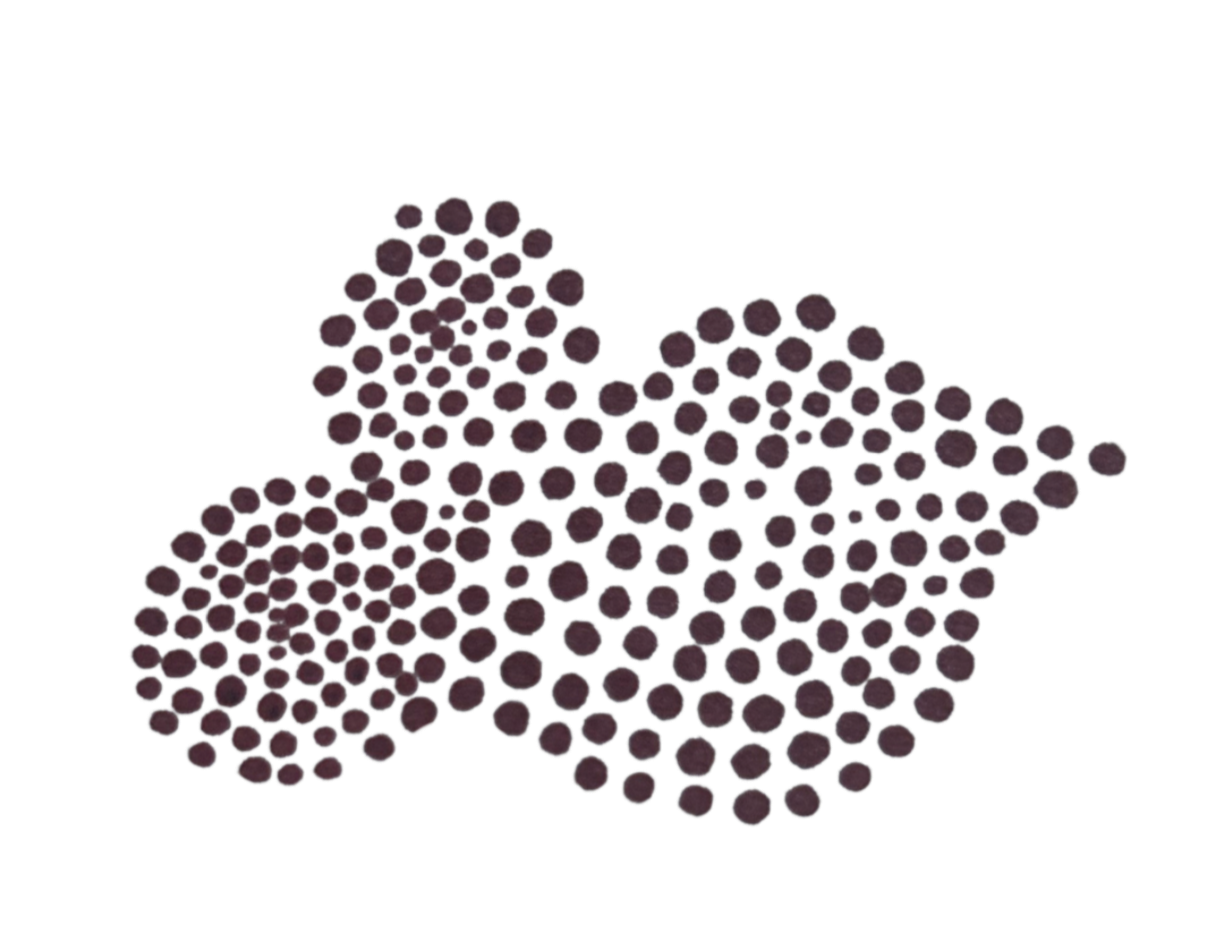 Billedet viser en illustration af en kemisk struktur, sandsynligvis en molekylemodel med adskilte atomer forbundet med linjer, der repræsenterer kemiske bindinger.