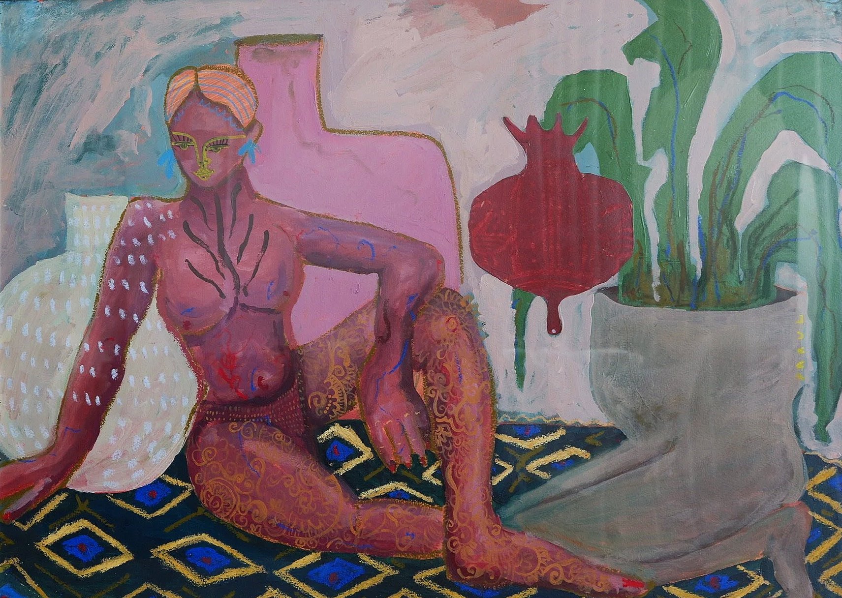 woman holding desire