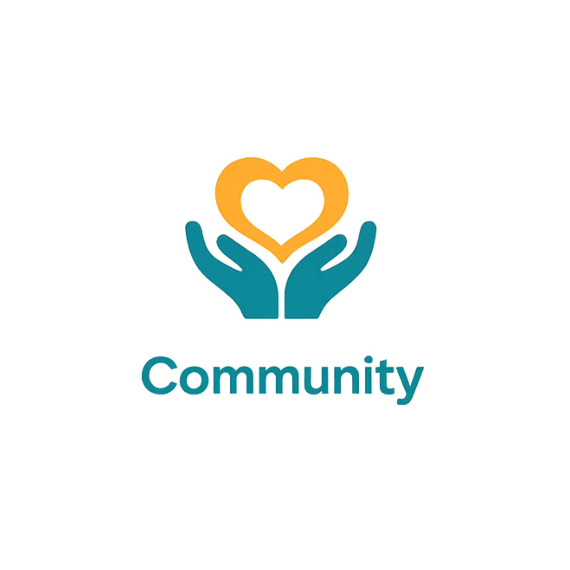 Hands holding heart icon representing community care, connection, and belonging for youth and families