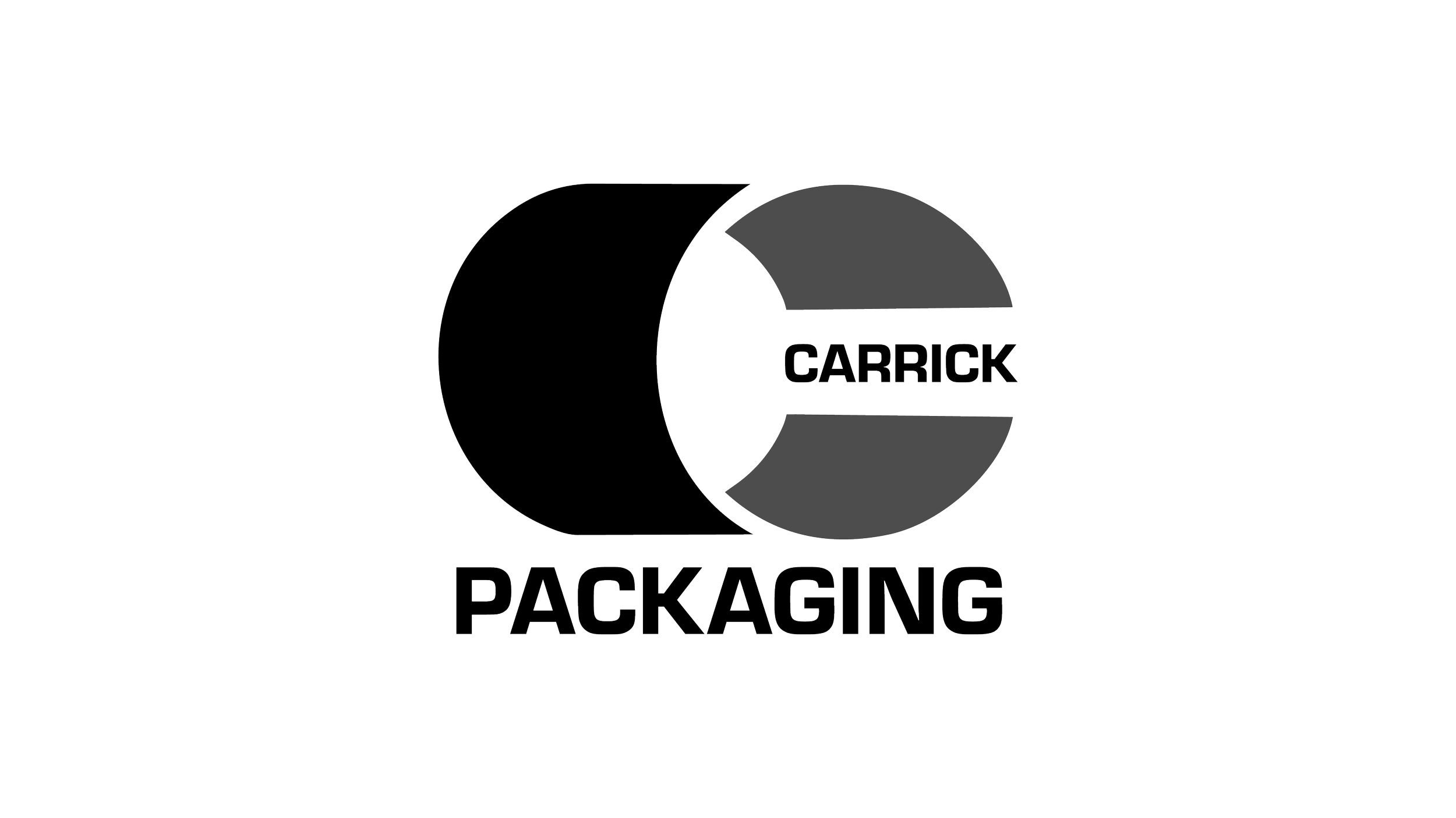 A logo for Carrick Packaging featuring a stylized letter C and the company name.
