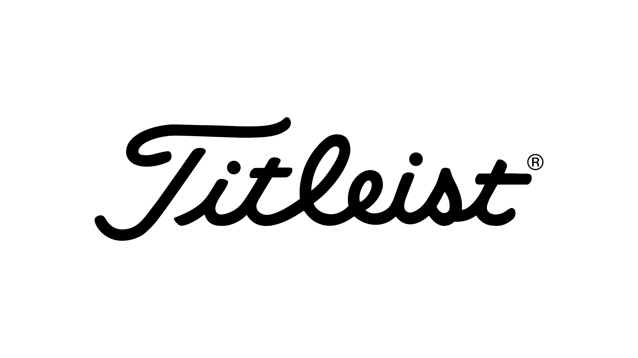 Titleist logo in cursive font with a registered trademark symbol.