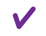 Purple checkmark icon