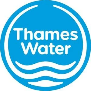 Thames Water logo with blue background and white text