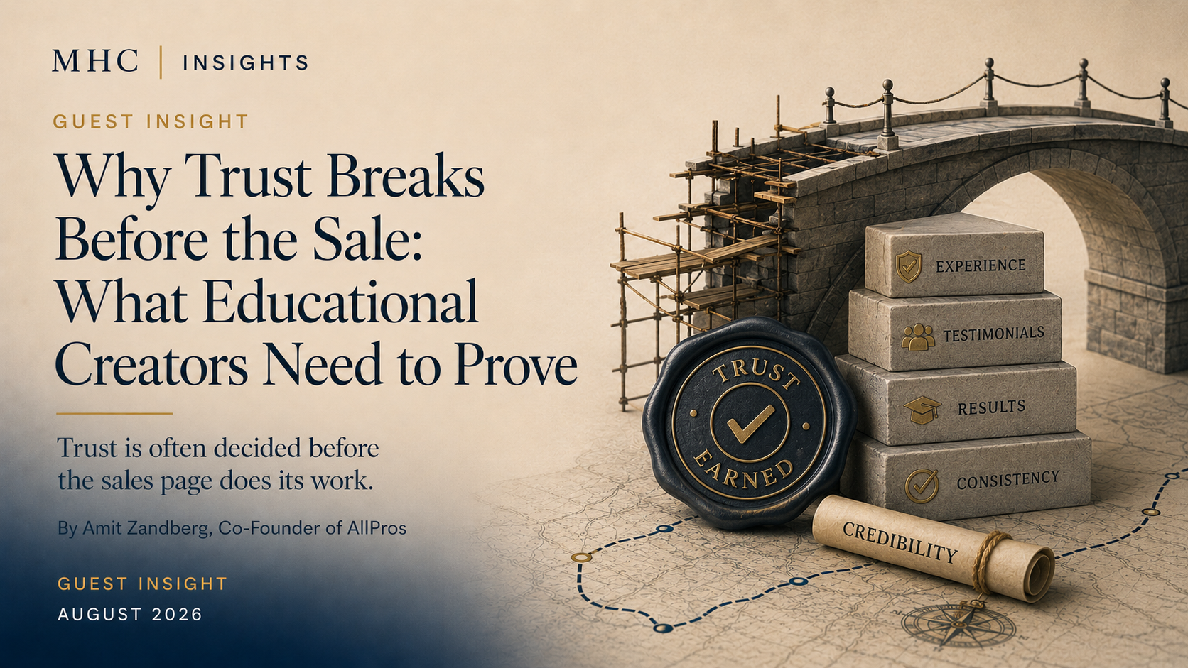 Why Trust Breaks Before the Sale: What Educational Creators Need to Prove