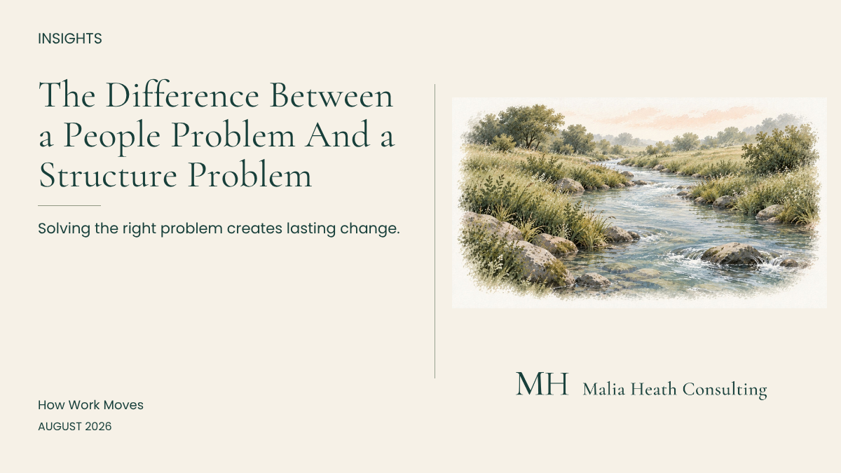 The Difference Between a People Problem And a Structure Problem