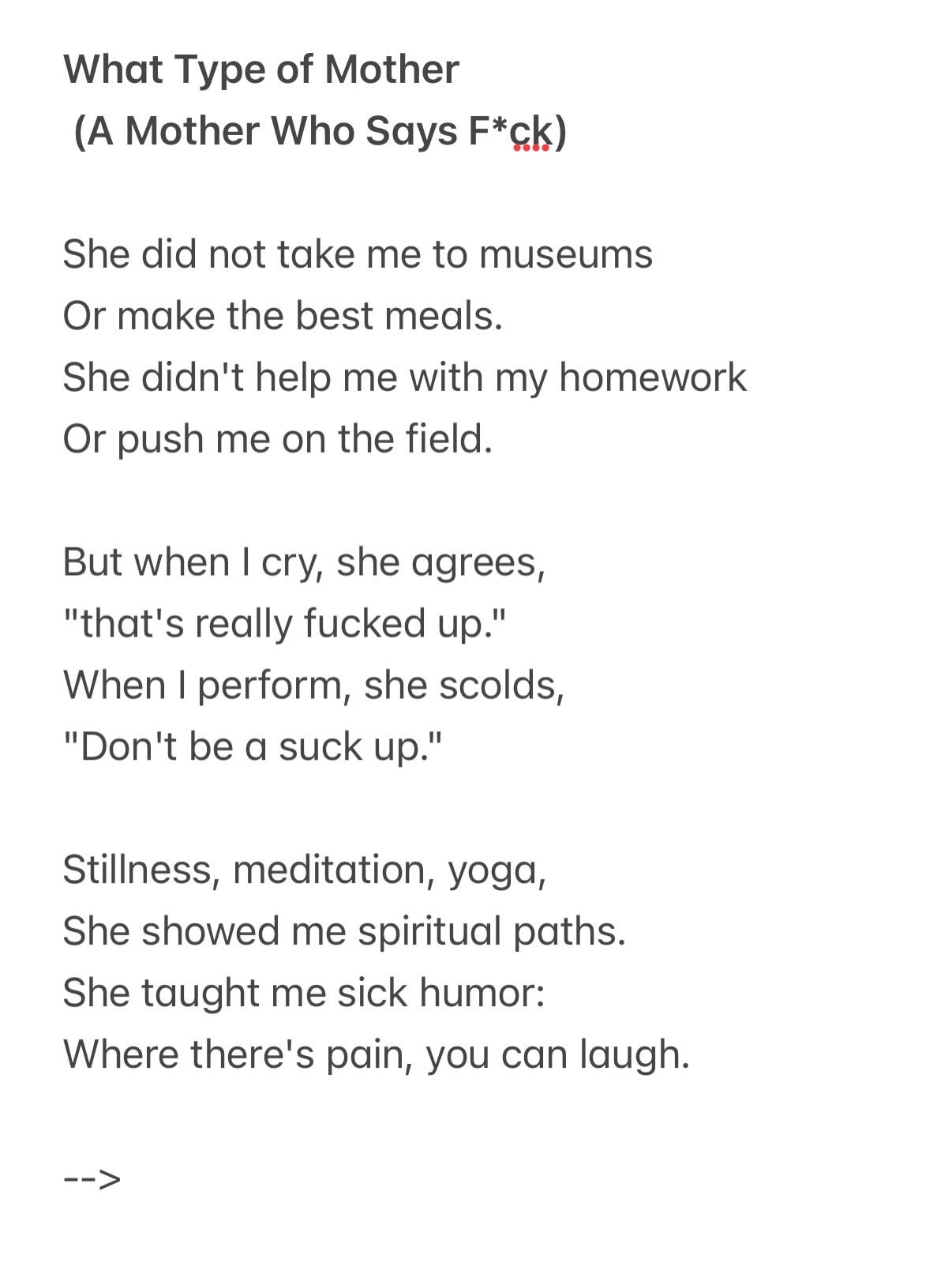 An oldie (but still relevant) Mother's Day ditty for @lisasdocherty. Thanks for teaching me about Oprah, psychics, John O' Donahue, passive aggression, Enneagrams, bloody bagels, cleaning techniques, and (most importantly) the art of unconditional lo