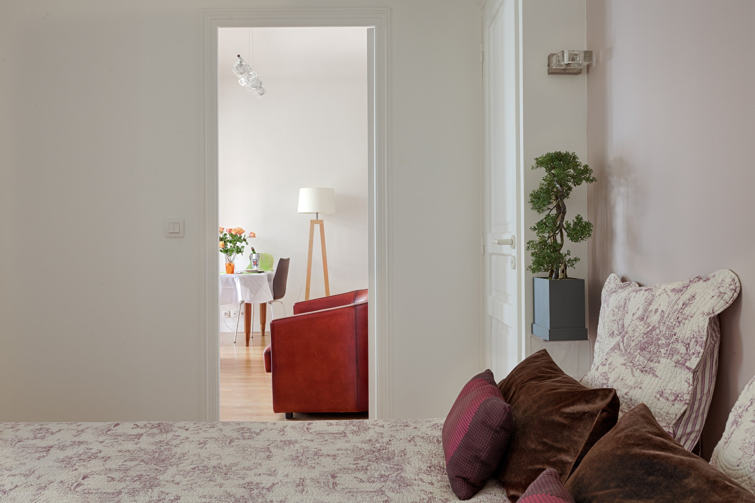 Chambre d'un loft situé à proximité de l'église Saint-Augustin
