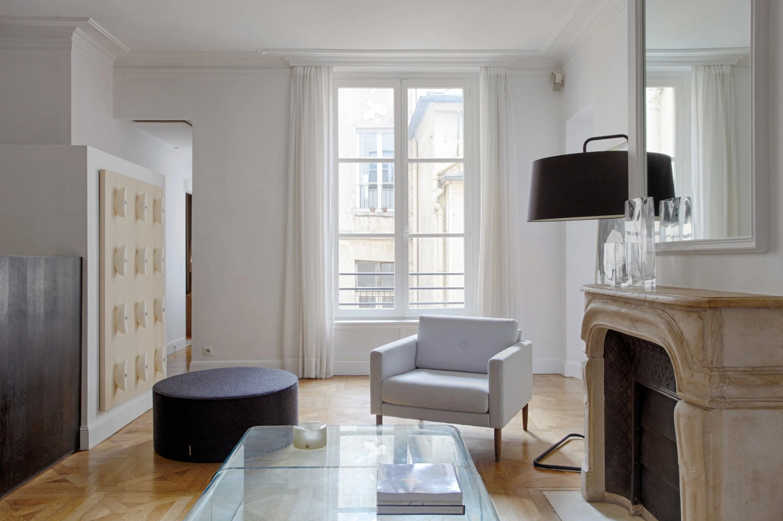 Séjour d'un appartement familiale en plein coeur du Marais