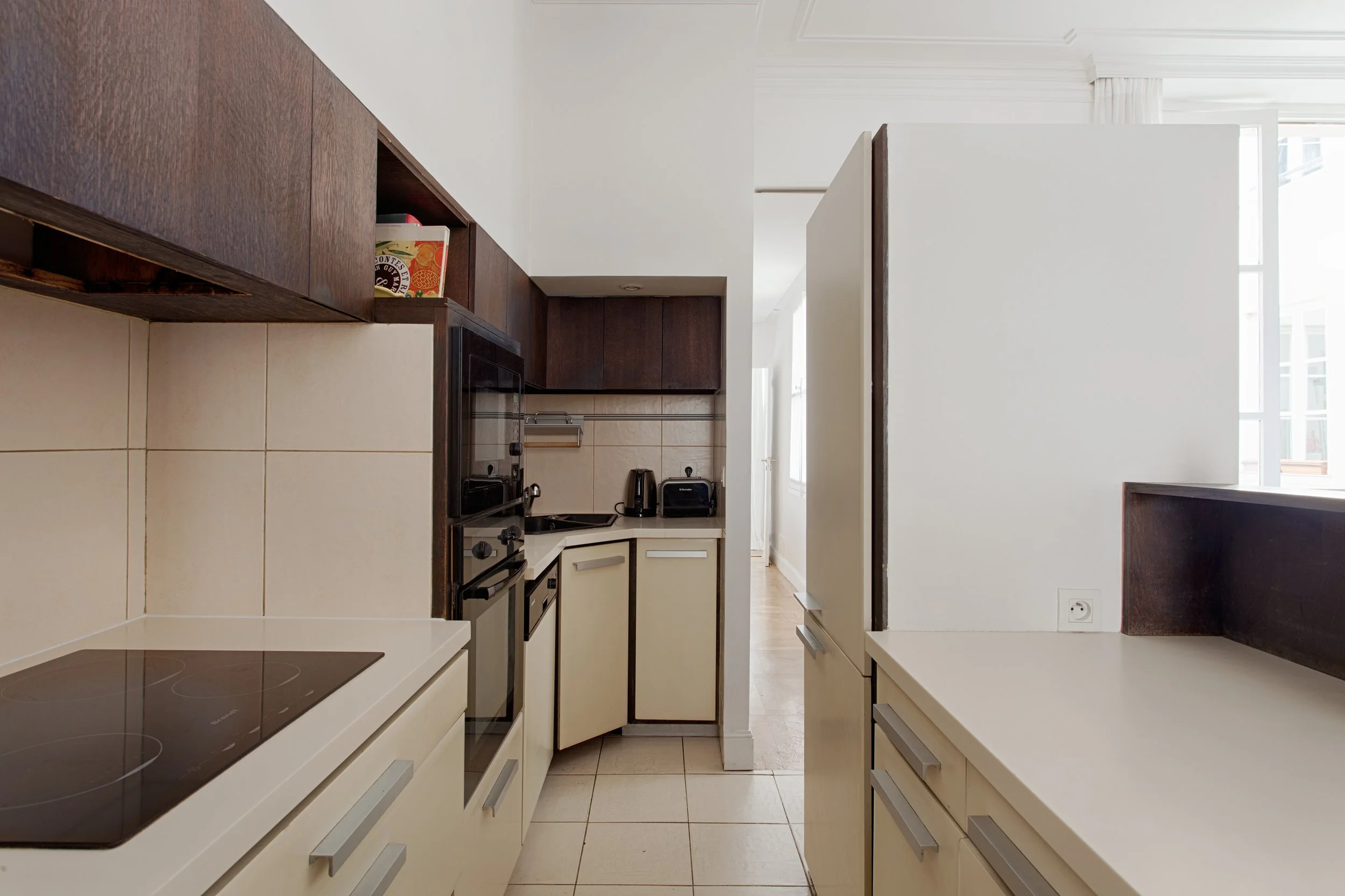 Cuisine d'un appartement familiale en plein coeur du Marais