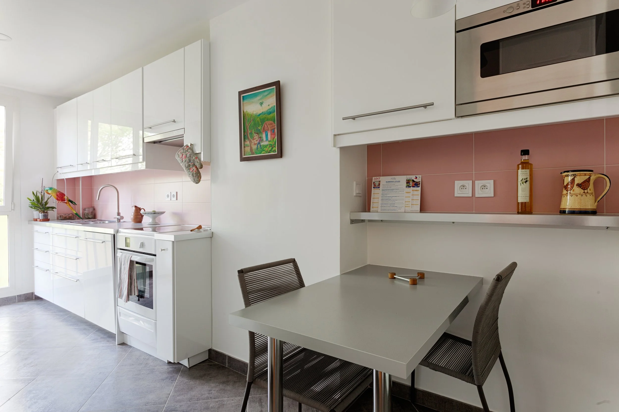 Cuisine dans un appartement familial à proximité du parc de Sceaux