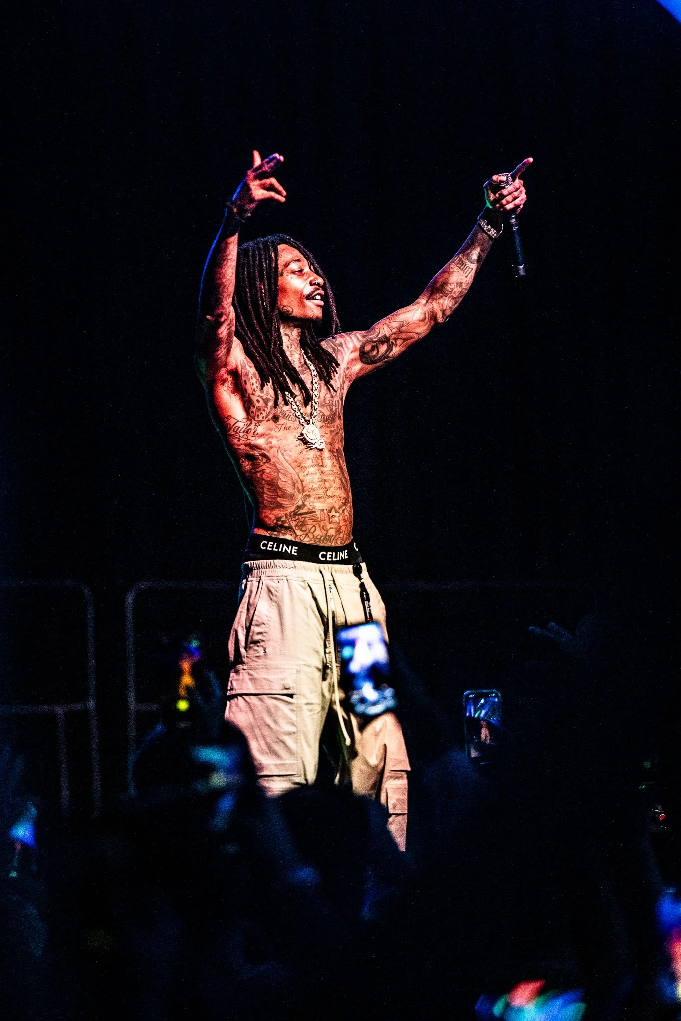 Wiz Khalifa performs at Slippery Rock University.