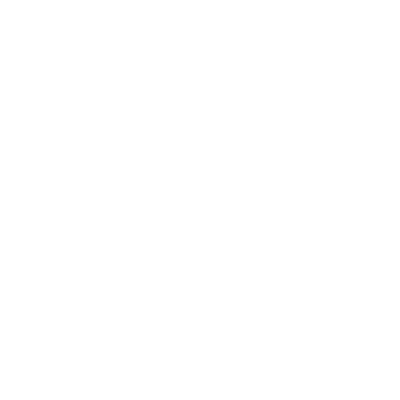 Outline of three trees on a black background.