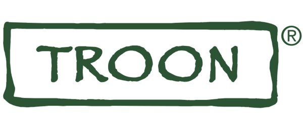 Troon logo in green text inside a rectangular border with a registered trademark symbol.