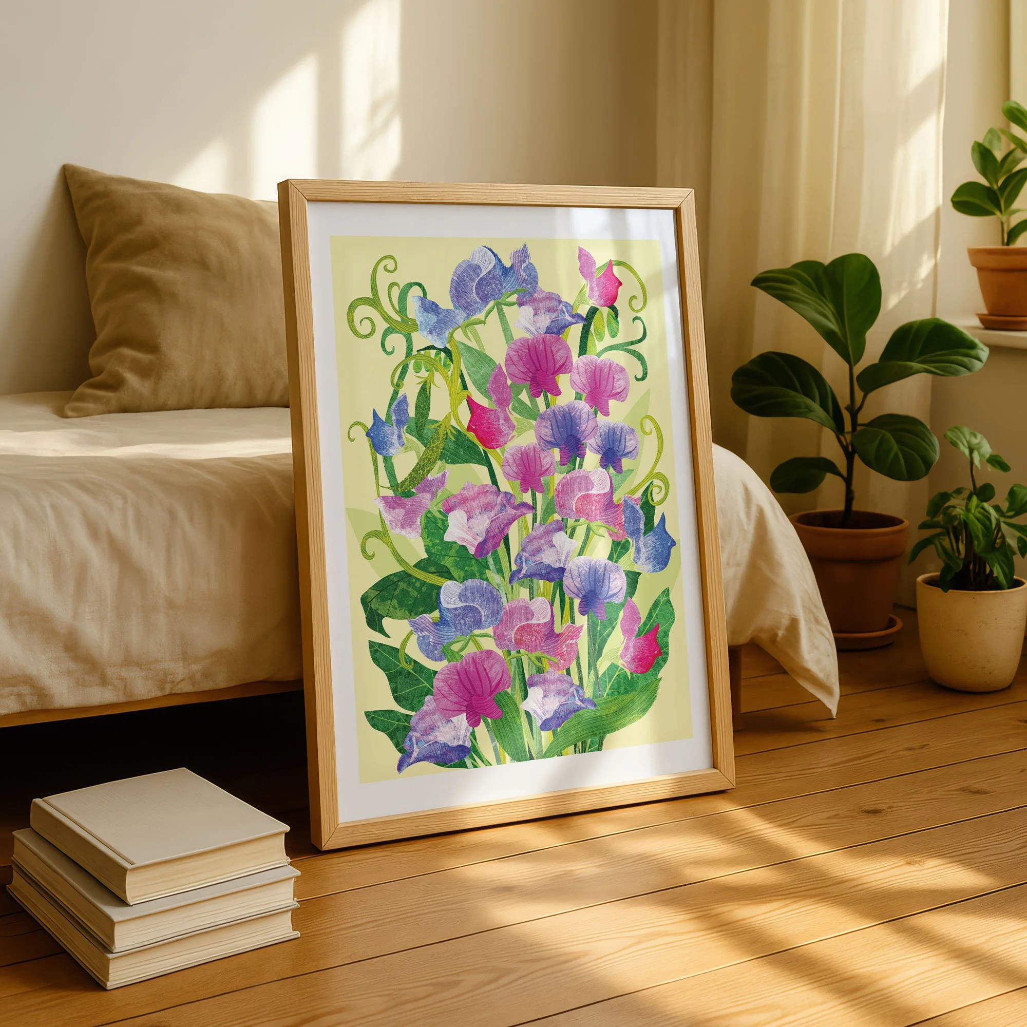 Art-Print-Flowers-Sweet-Pea-Frame-2-Astrid-Weguelin.jpg
