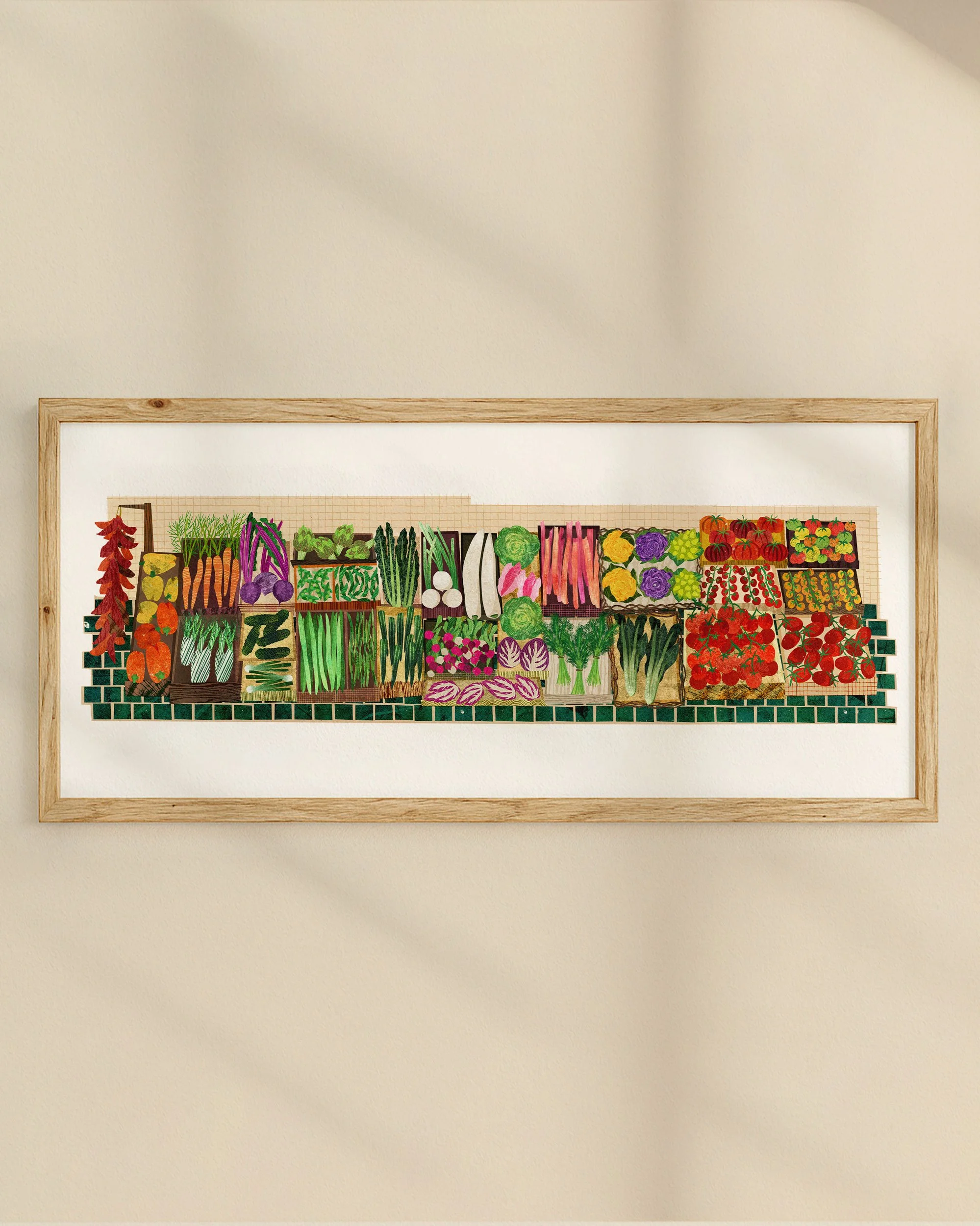 Vegetable Market Art Print
