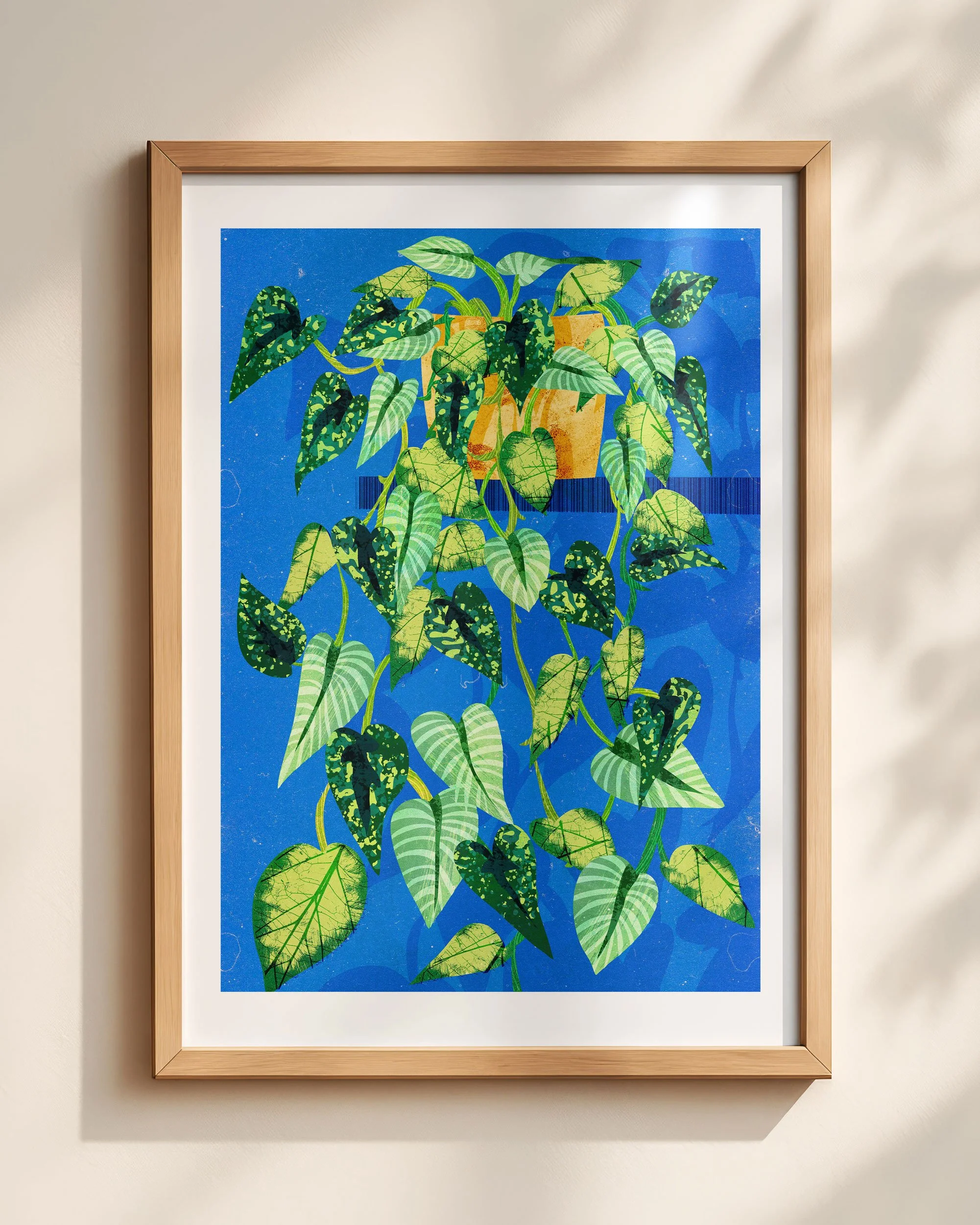Scindapsus Plant Art Print