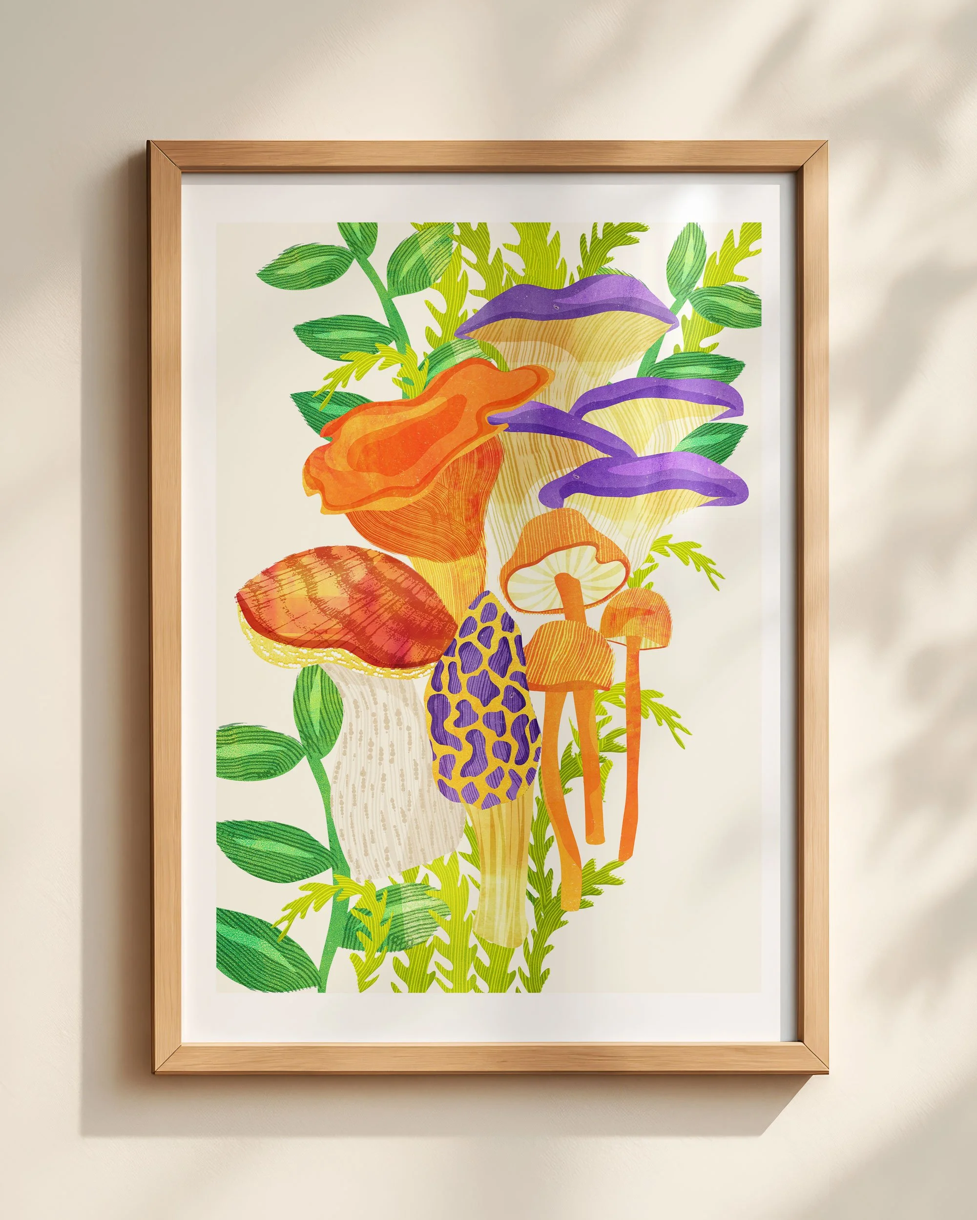 Mushrooms Art Print