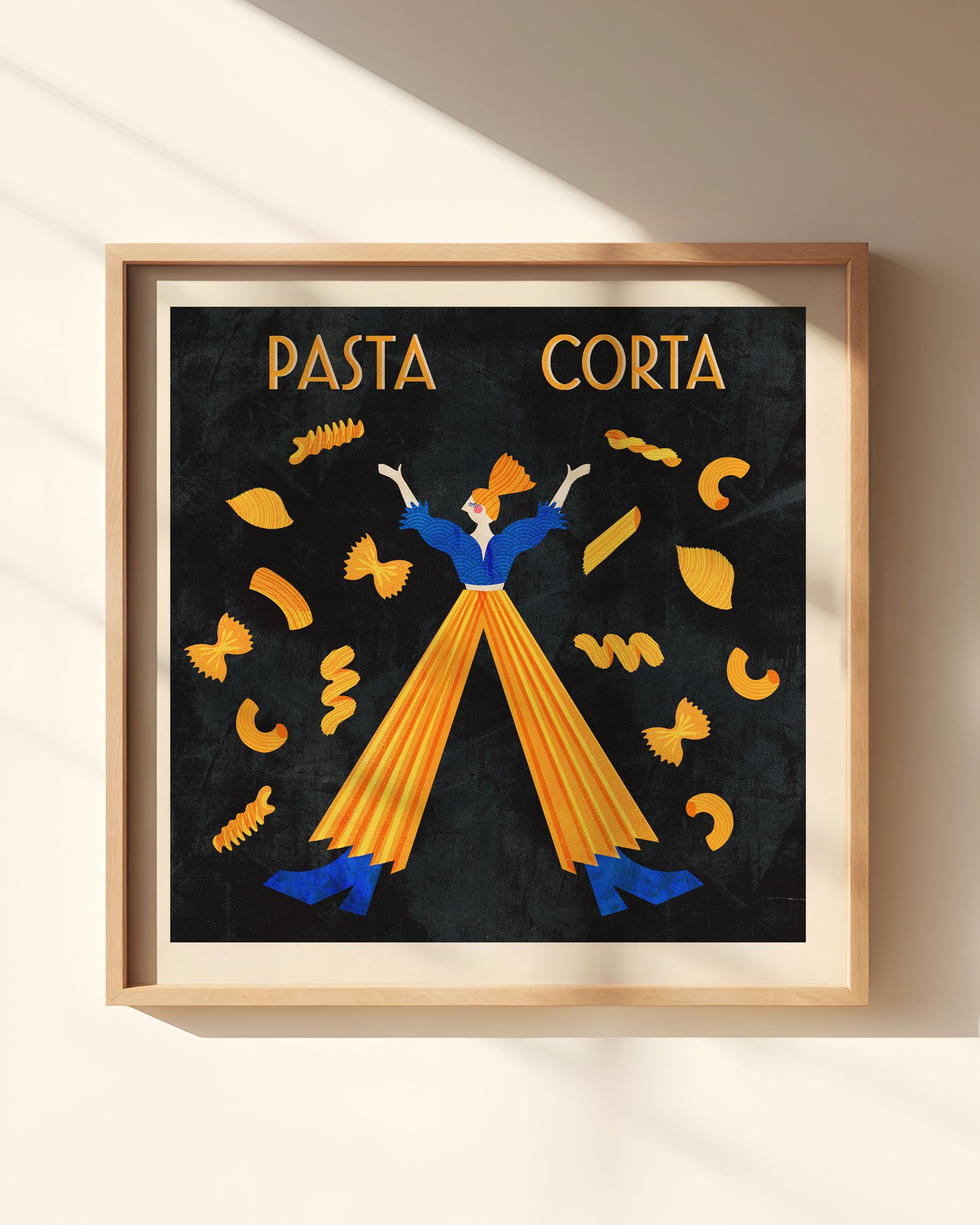 Pasta Corta Girl Art Print